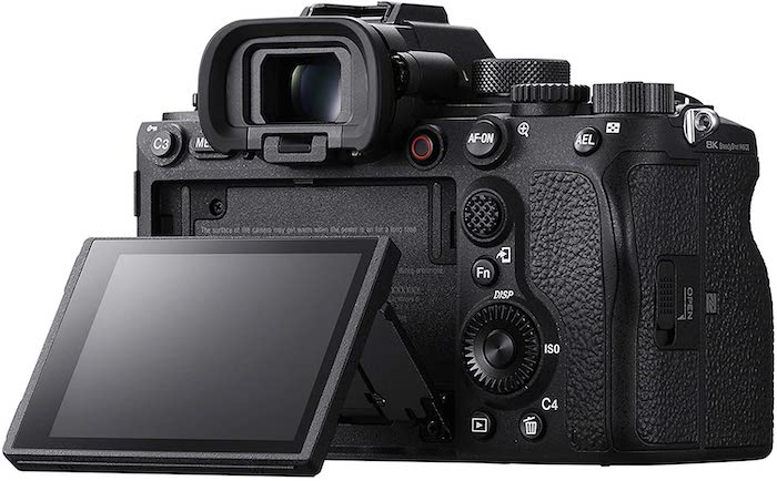 Picture of the Sony a1 with LCD extended
