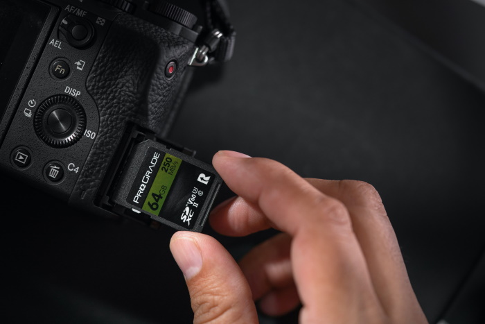 Inserting a memory card into a camera