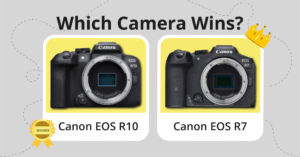 Canon r7 vs r10 comparison image