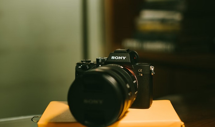 Sony A7 III on a table in a room