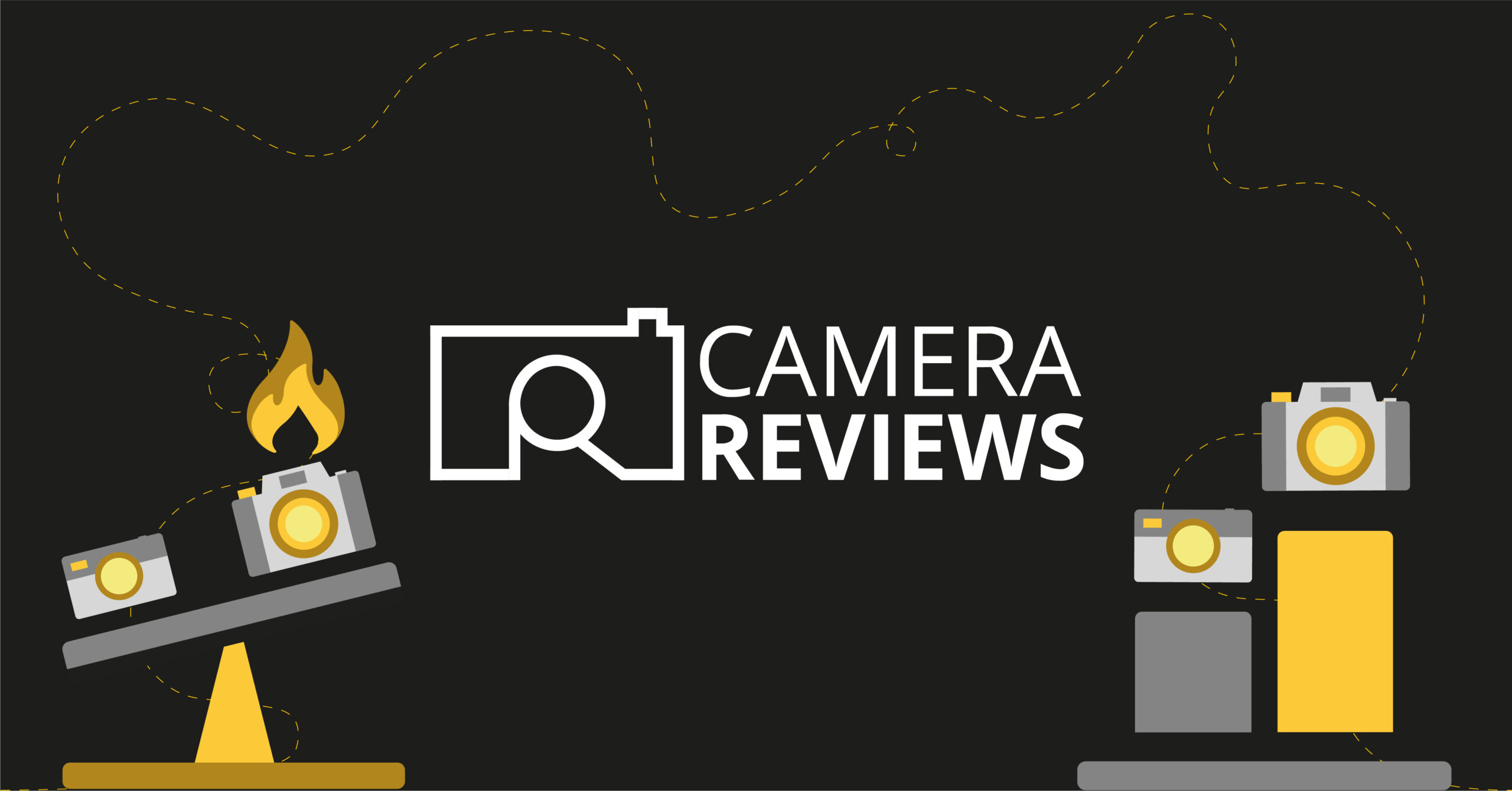 Camera Reviews Logo and Icon