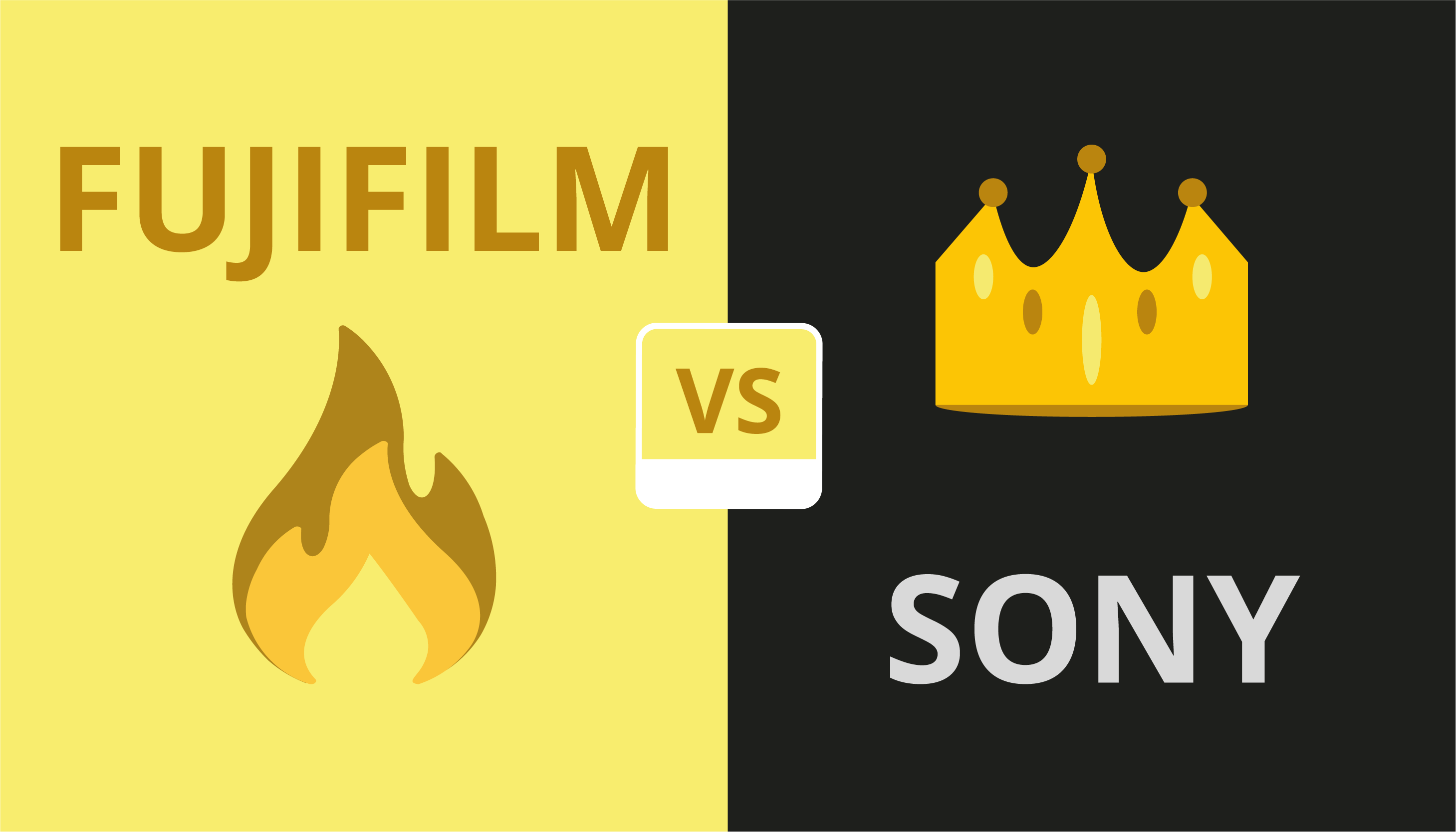 Fuji vs Sony comparison image
