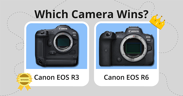 Canon EOS R3 vs R6 comparison image