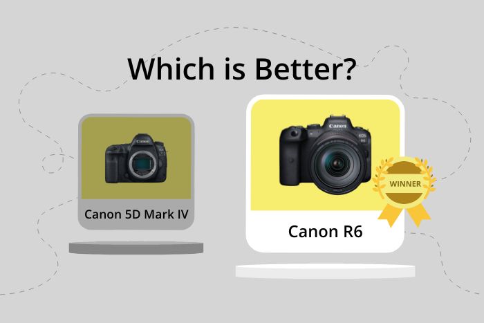 Canon R6 vs 5D Mark IV comparison image