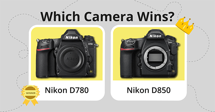 Nikon D780 vs D850 comparison image