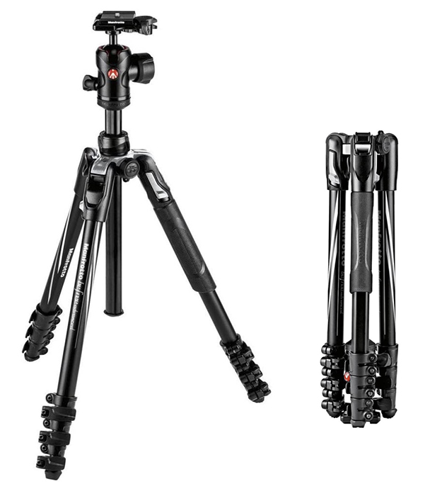 Manfrotto before travel tripod