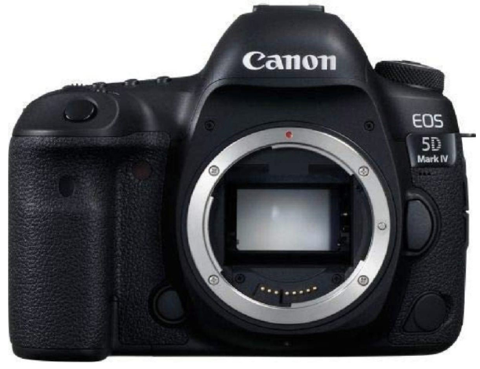 Canon EOS 5D Mark IV front view without lens