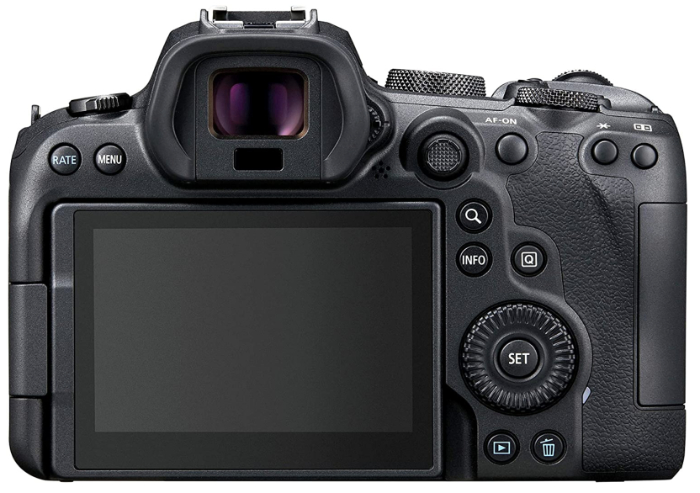 Canon EOS R6 rear view 