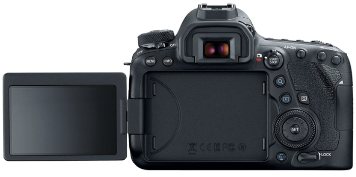 Canon EOS 6D Mark II with screen open