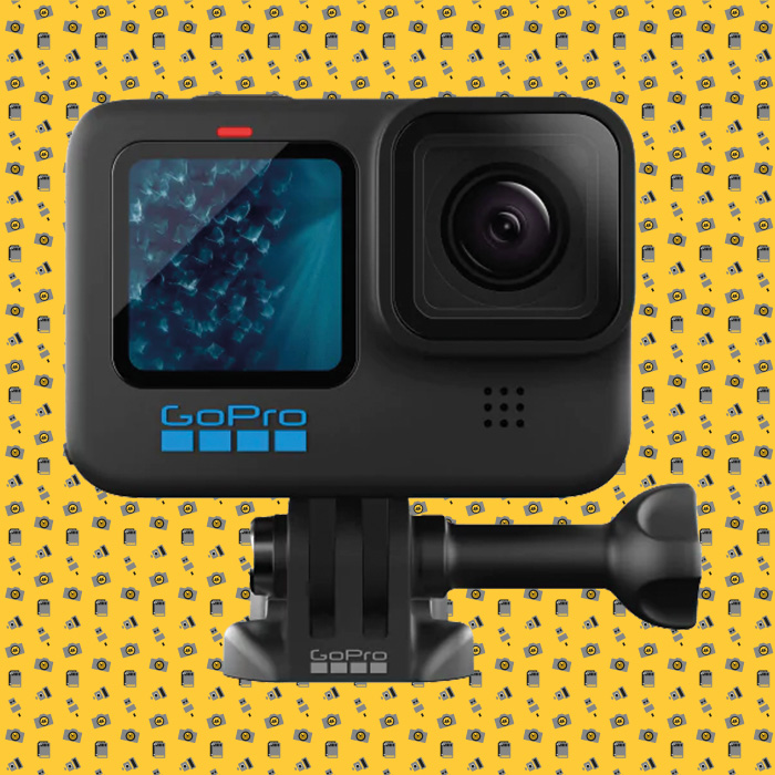 GoPro GoPro 11 11 with funky yellow pattern background