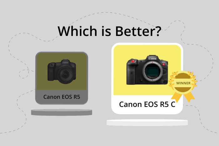Canon EOS R5 vs R5 C comparison image