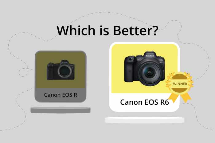 Canon EOS R vs R6 comparison image