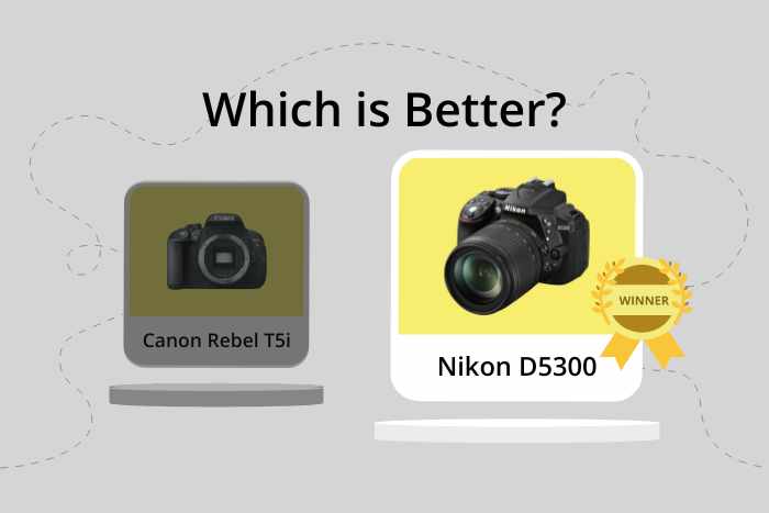 Canon T5i vs Nikon D5300 comparison image