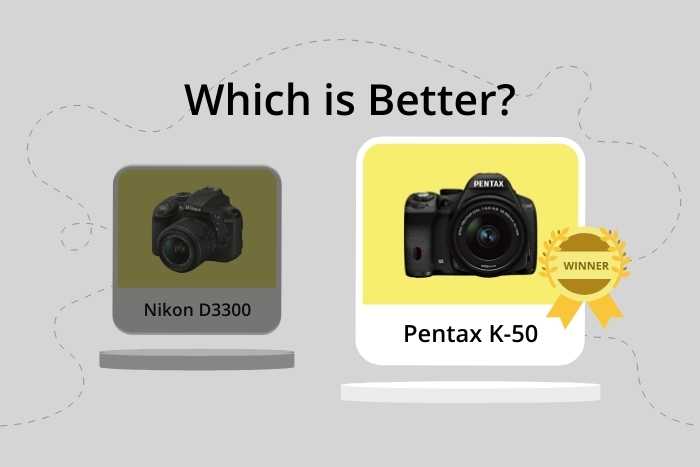 Nikon D3300 vs Pentax K-50 comparison images