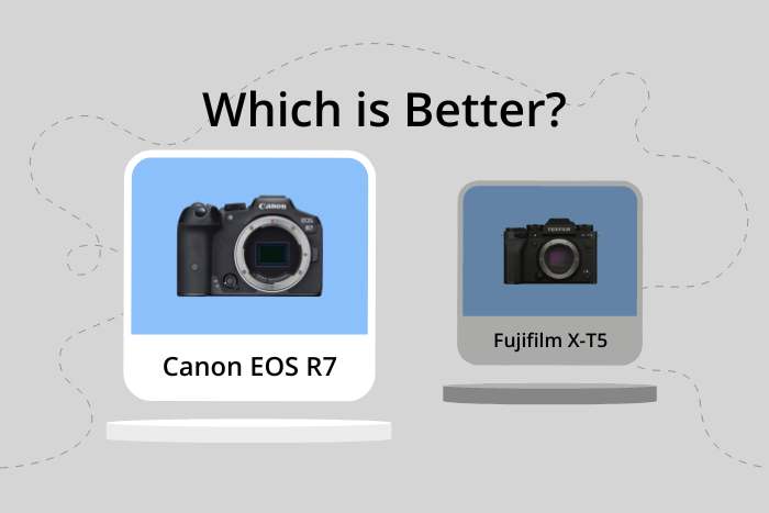 Canon EOS R7 vs Fujifilm X-T5 comparison image