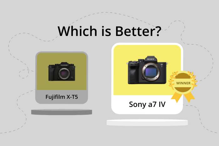Fujifilm X-T5 vs Sony a7 IV comparison image