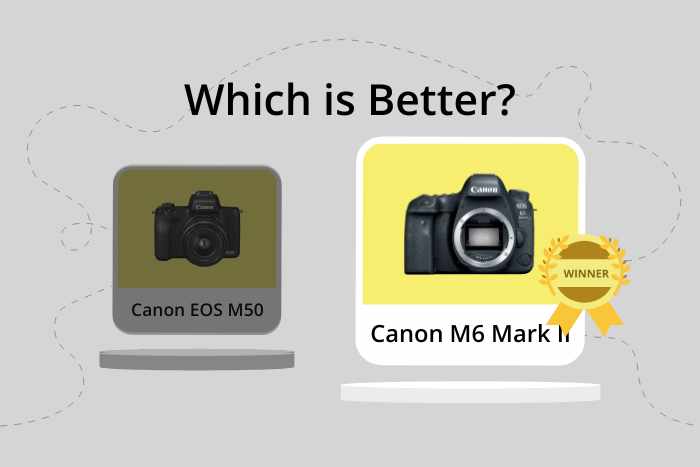 Canon M6 Mark II vs M50 comparison images