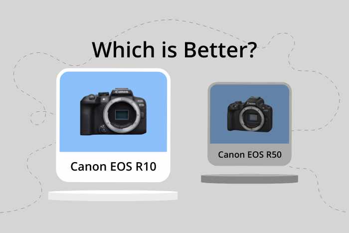 Canon EOS R50 vs R10 comparison image