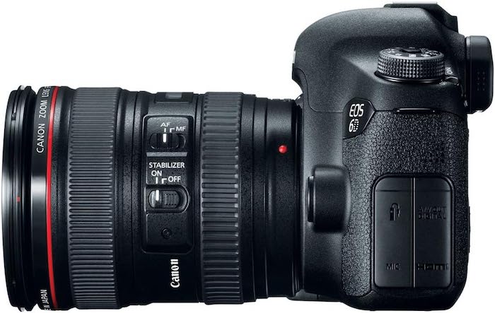 Product shot o the Canon EOS 6D DSLR camera