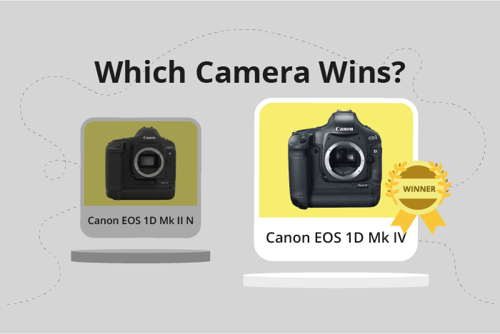 Canon EOS 1D Mark II N vs EOS 1D Mark IV Comparison image.