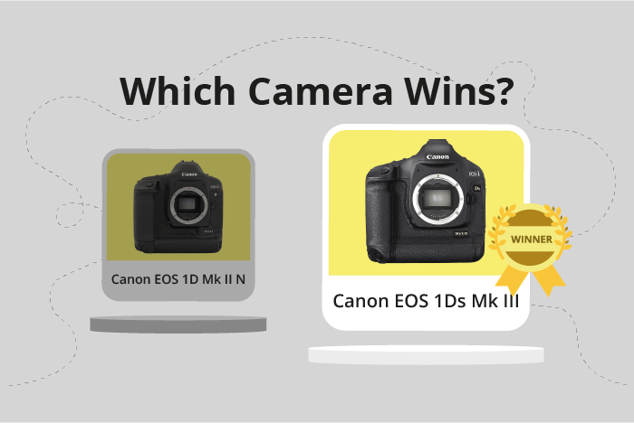 Canon EOS 1D Mark II N vs EOS 1Ds Mark III Comparison image.