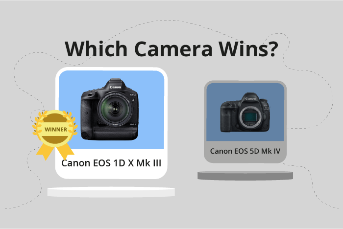 Canon EOS 1D X Mark III vs EOS 5D Mark IV Comparison image.