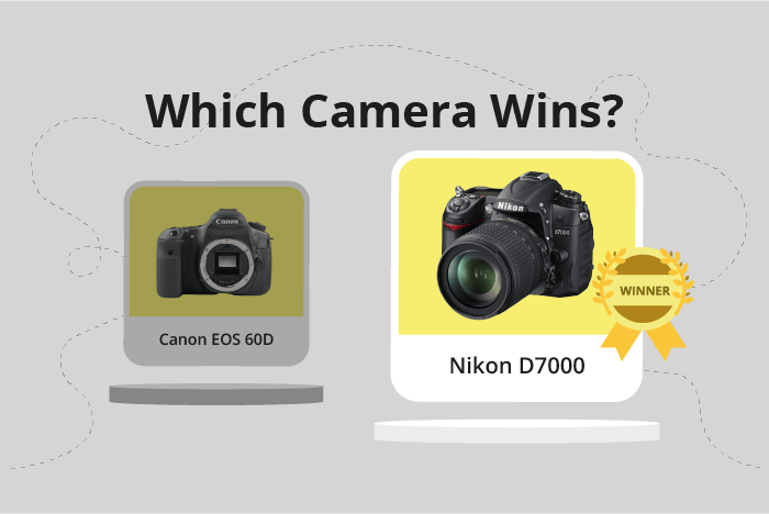 Canon EOS 60D vs Nikon D7000 Comparison image.