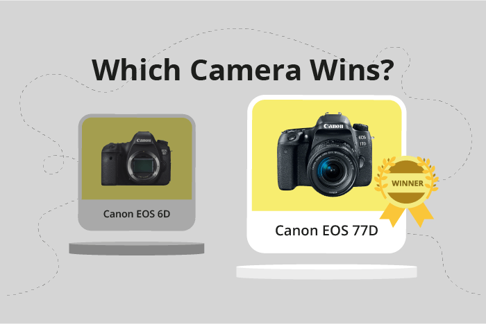 Canon EOS 6D vs EOS 77D Comparison image.