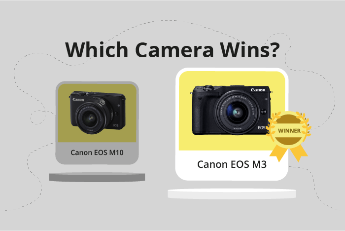 Canon EOS M10 vs EOS M3 Comparison image.