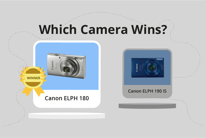 Canon PowerShot ELPH 180 vs PowerShot ELPH 190 IS Comparison image.