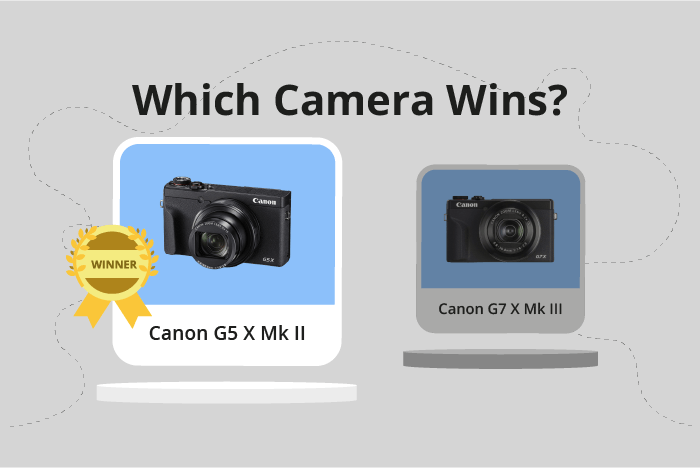 Canon PowerShot G5 X Mark II vs PowerShot G7 X Mark III Comparison image.