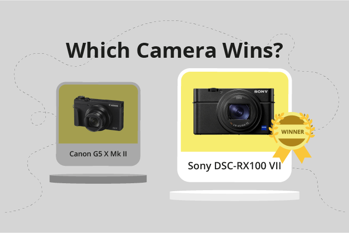Canon PowerShot G5 X Mark II vs Sony Cyber-shot DSC-RX100 VII Comparison image.