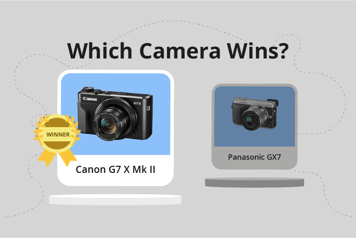 Canon PowerShot G7 X Mark II vs Panasonic Lumix DMC-GX7 Comparison image.