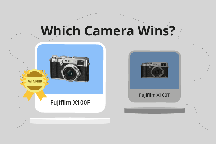 Fujifilm X100F vs X100T Comparison image.