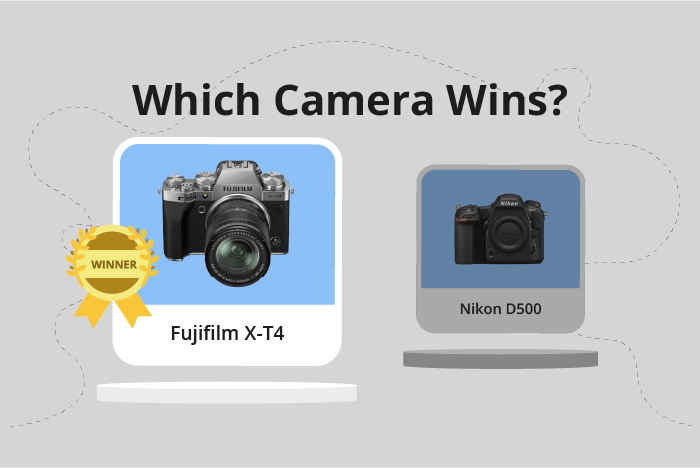 Fujifilm X-T4 vs Nikon D500 Comparison image.