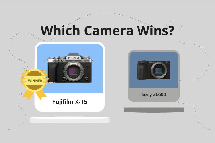 Fujifilm X-T5 vs Sony a6600 Comparison image.