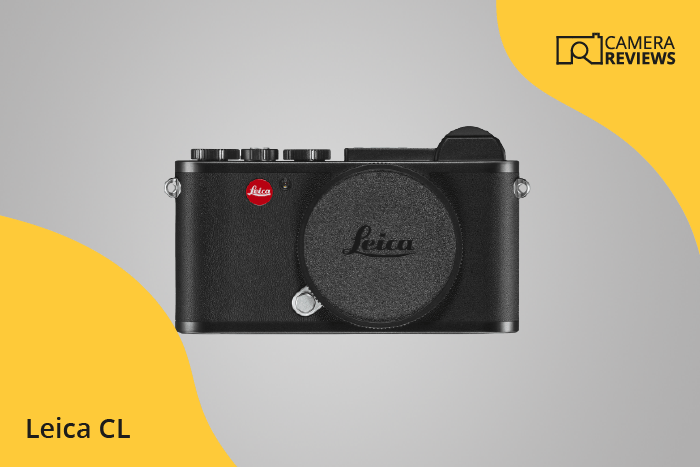Leica CL photographed on a colored background