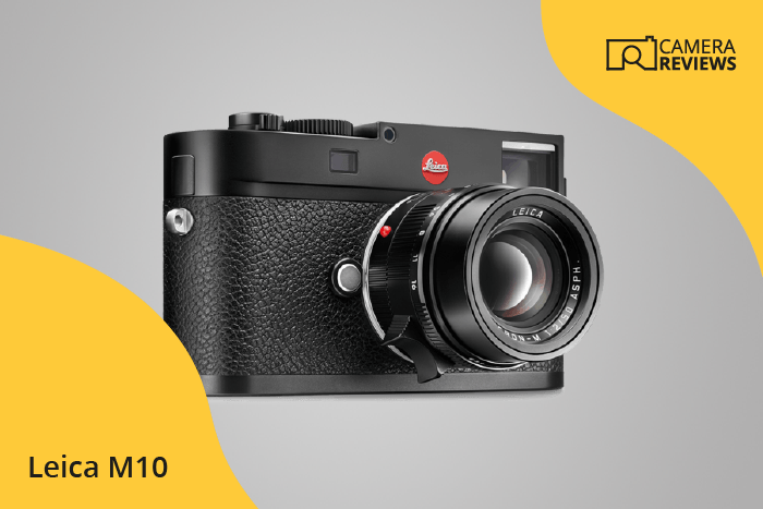 Leica M10 photographed on a colored background