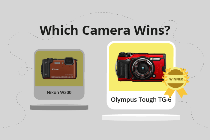 Nikon W300 vs Olympus Tough TG-6 Comparison image.