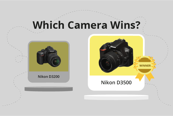 Nikon D3200 vs D3500 Comparison image.