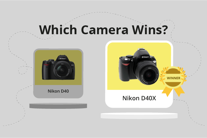Nikon D40 vs D40X Comparison image.