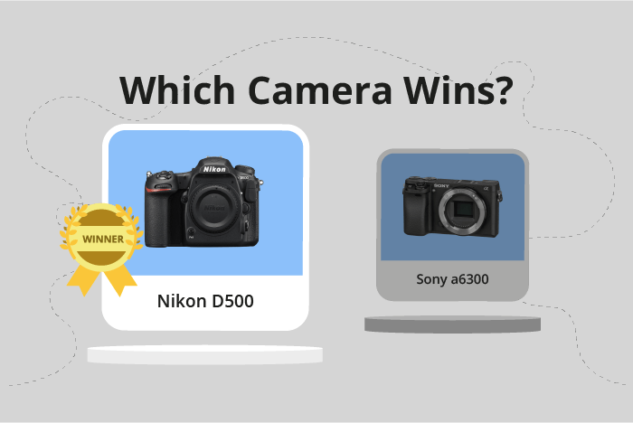 Nikon D500 vs Sony a6300 Comparison image.