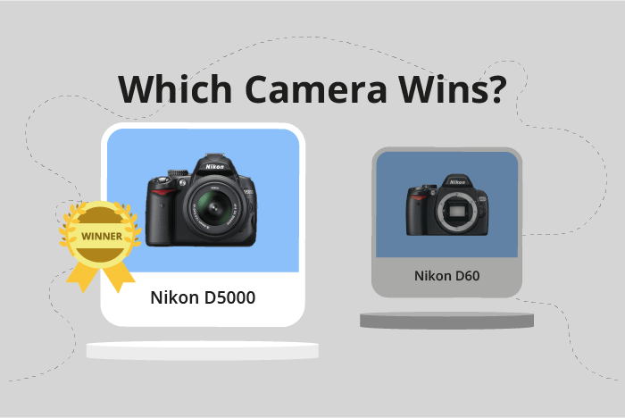 Nikon D5000 vs D60 Comparison image.