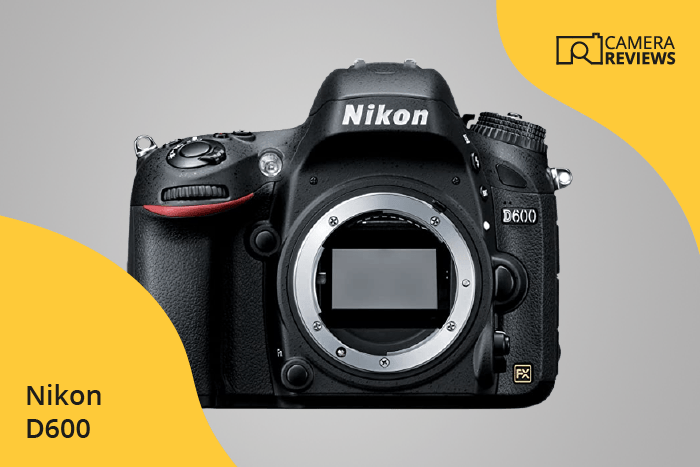 Nikon D600 photographed on a colored background