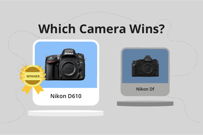 Nikon D610 vs Df Comparison image.