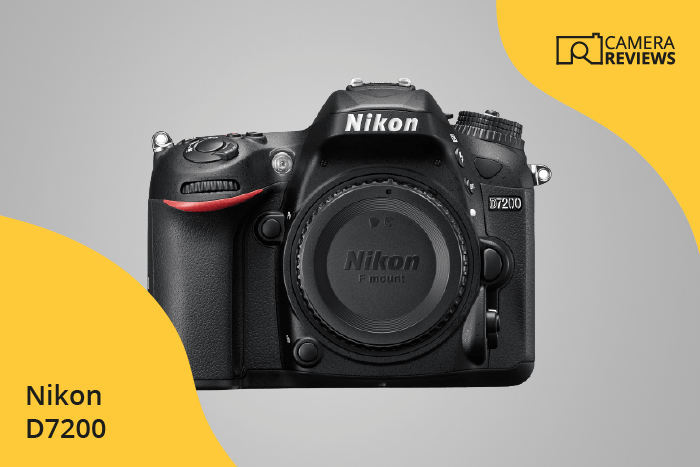 Nikon D7200 photographed on a colored background