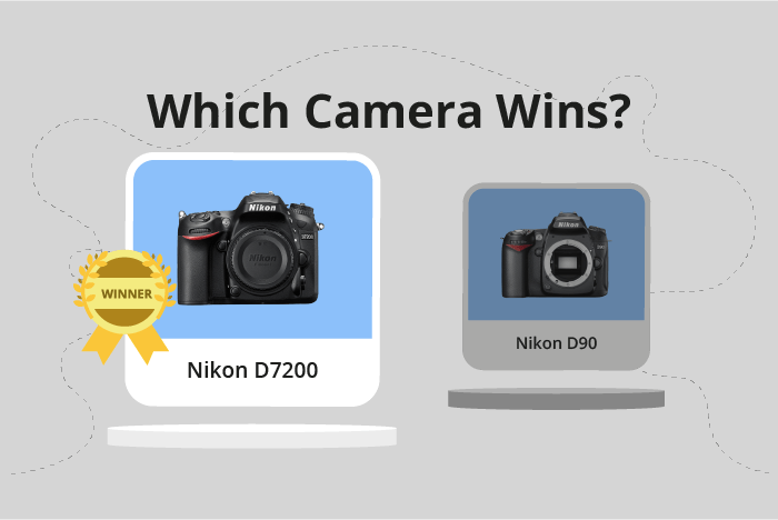 Nikon D7200 vs D90 Comparison image.