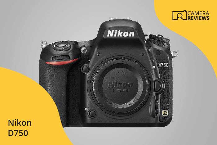 Nikon D750 photographed on a colored background