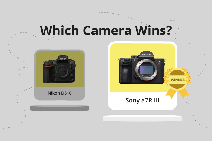 Nikon D810 vs Sony a7R III Comparison image.