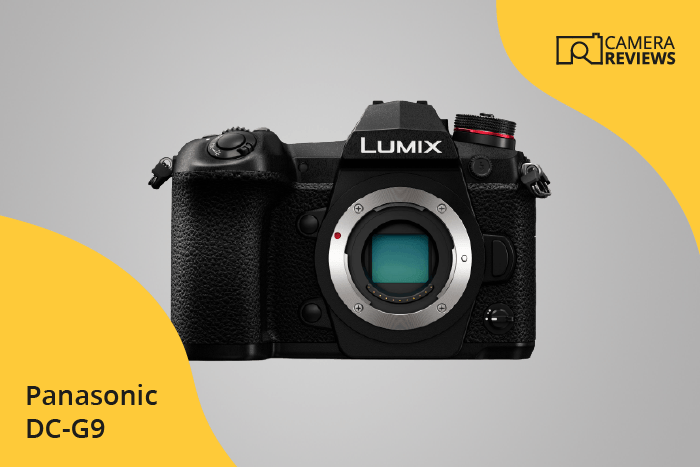 Panasonic Lumix DC-G9 photographed on a colored background